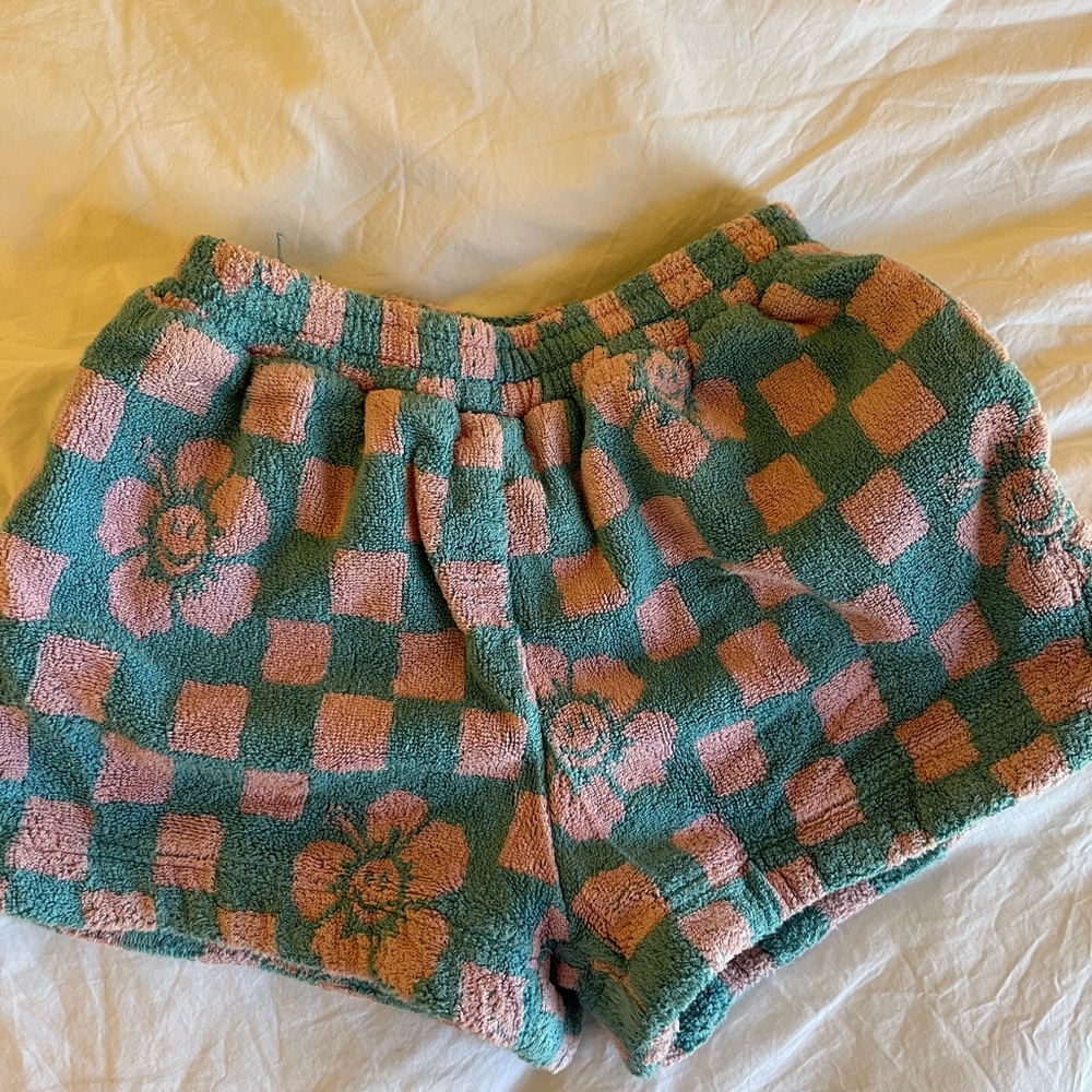Emma Mulholland on Holiday Terry Shorts